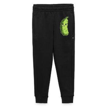 Cuddly Cucumber Cartoon - Kids’/Teens' Premium Sweatpants - black - Front - AI Model Kid Male (0cm)