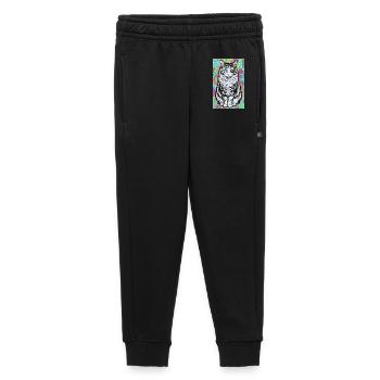 chat - Pantalon de survêtement enfant/adolescent premium - noir - Devant - AI Model Kid Male (0cm)