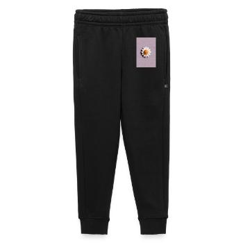 Soleil marguerite joyeux sur fond lilas - Pantalon de survêtement enfant/adolescent premium - noir - Devant - AI Model Kid Male (0cm)