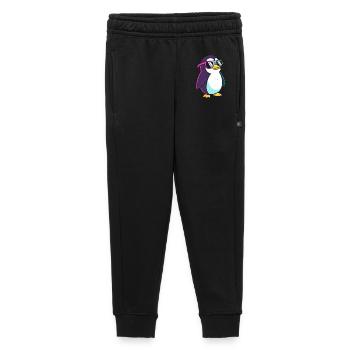 Pinguin Neon Coole Bunte Brillen - Kinder/Teenager Premium Sweathose - Schwarz - Vorne - AI Model Kid Male (0cm)