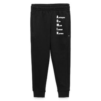 A.nfragen D.ie M.ich I.mmer N.erven - Kinder/Teenager Premium Sweathose - Schwarz - Vorne - AI Model Kid Male (0cm)