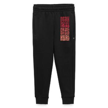 Peaceful Mind Grateful Heart - Kids’/Teens' Premium Sweatpants - black - Front - AI Model Kid Male (0cm)