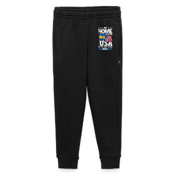 Nicaragua Flag Pride & Home - Kids’/Teens' Premium Sweatpants - black - Front - AI Model Kid Male (0cm)