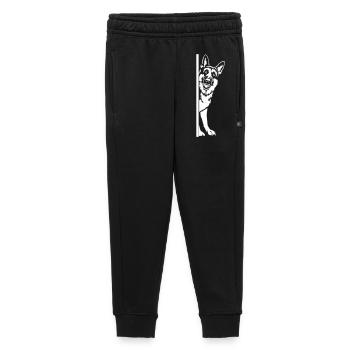 German Shepherd "Black Edition" - Kids’/Teens' Premium Sweatpants - black - Front - AI Model Kid Male (0cm)