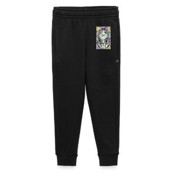 chat - Pantalon de survêtement enfant/adolescent premium - noir - Devant - AI Model Kid Male (0cm)
