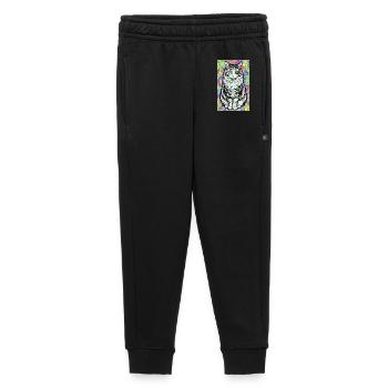 chat - Pantalon de survêtement enfant/adolescent premium - noir - Devant - AI Model Kid Male (0cm)