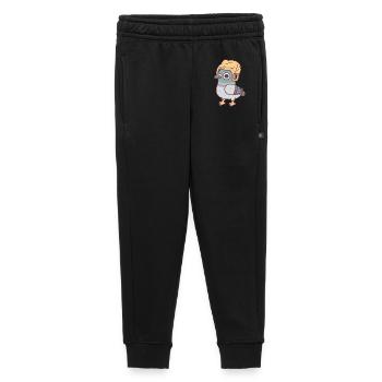 Mème du pigeon drôle avec un chapeau en sac plastique - Pantalon de survêtement enfant/adolescent premium - noir - Devant - AI Model Kid Male (0cm)
