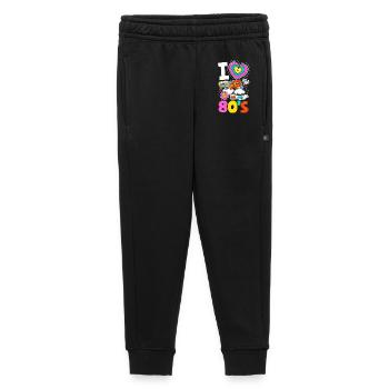 Retour rétro au design vintage des années 80 - Pantalon de survêtement enfant/adolescent premium - noir - Devant - AI Model Kid Male (0cm)