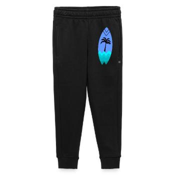 Planche Palmier Turquoise - Pantalon de survêtement enfant/adolescent premium - noir - Devant - AI Model Kid Male (0cm)