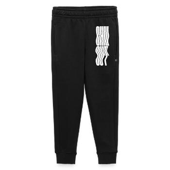 Conception du logo typographique ondulée Chill Out - Pantalon de survêtement enfant/adolescent premium - noir - Devant - AI Model Kid Male (0cm)