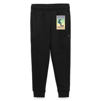 Joueur de football #4 - Pantalon de survêtement enfant/adolescent premium - noir - Devant - AI Model Kid Male (0cm)