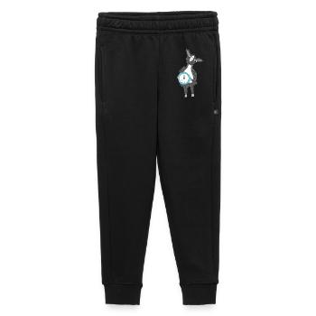 Llama with Clock - Kids’/Teens' Premium Sweatpants - black - Front - AI Model Kid Male (0cm)