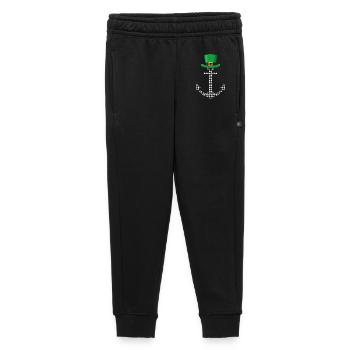 Leprechaun Anchor Nautical Design - Kids’/Teens' Premium Sweatpants - black - Front - AI Model Kid Male (0cm)
