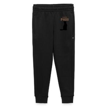 Pass catégorique Introverti drôle Chat noir rétro - Pantalon de survêtement enfant/adolescent premium - noir - Devant - AI Model Kid Male (0cm)