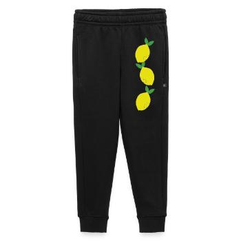 Lemon Row Yellow Green - Kids’/Teens' Premium Sweatpants - black - Front - AI Model Kid Male (0cm)