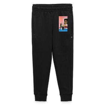 Chill Surreal Alien - Kids’/Teens' Premium Sweatpants - black - Front - AI Model Kid Male (0cm)