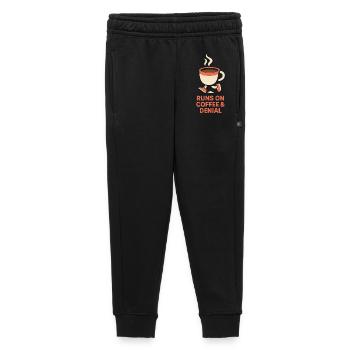 Coffee Runner: Coffee & Refusal - Kids’/Teens' Premium Sweatpants - black - Front - AI Model Kid Male (0cm)
