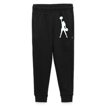 Cheerleader Silhouette mit Pomponen - Kinder/Teenager Premium Sweathose - Schwarz - Vorne - AI Model Kid Male (0cm)