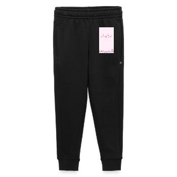 Pink Watercolor Blossom Bouquet - Kids’/Teens' Premium Sweatpants - black - Front - AI Model Kid Male (0cm)