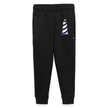 Lighthouse Line Icon Coastal Beacon Vector Symbol  - Kids’/Teens' Premium Sweatpants - black - Front - AI Model Kid Male (0cm)