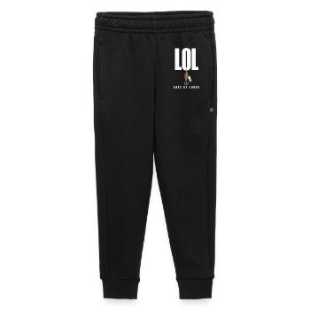 LOL Lots Of Lures Funny Angler Motif for - Kids’/Teens' Premium Sweatpants - black - Front - AI Model Kid Male (0cm)