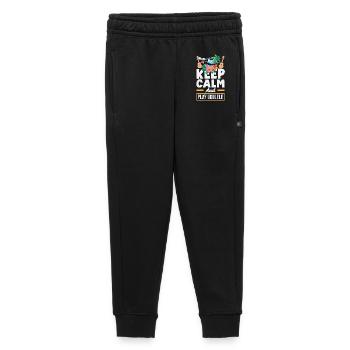 Funny Ukulele Designs and Sayings - Kids’/Teens' Premium Sweatpants - black - Front - AI Model Kid Male (0cm)