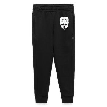 Anonymus_Maske - Kinder/Teenager Premium Sweathose - Schwarz - Vorne - AI Model Kid Male (0cm)