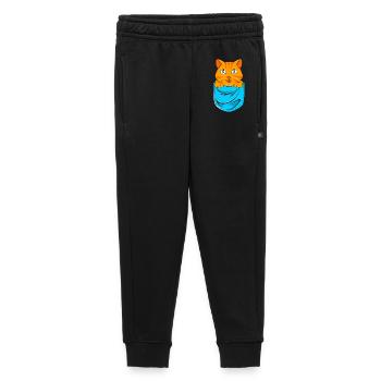 tabby cat - Kids’/Teens' Premium Sweatpants - black - Front - AI Model Kid Male (0cm)
