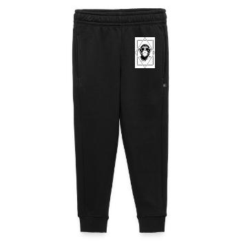 Minimalistischer Affentyp — Schlank, geometrisch, verspielt - Kinder/Teenager Premium Sweathose - Schwarz - Vorne - AI Model Kid Male (0cm)