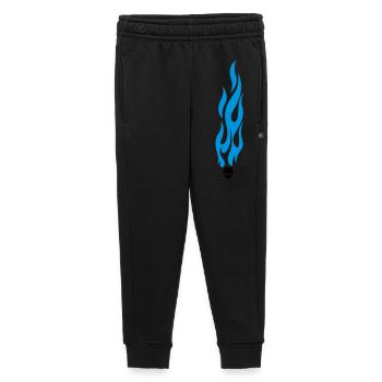 flammen - Pantalon de survêtement enfant/adolescent premium - noir - Devant - AI Model Kid Male (0cm)