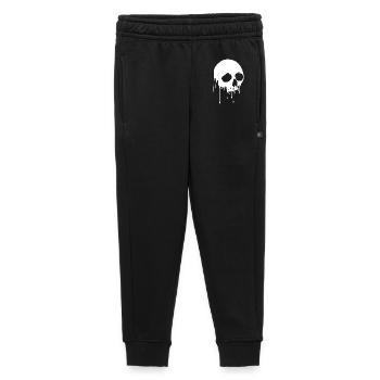 White skull and graffiti - Kids’/Teens' Premium Sweatpants - black - Front - AI Model Kid Male (0cm)