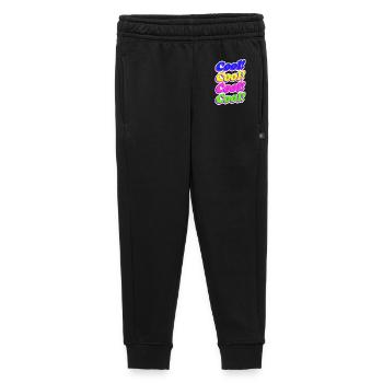 Cool coloré flashy style vintage années 90 festif - Pantalon de survêtement enfant/adolescent premium - noir - Devant - AI Model Kid Male (0cm)