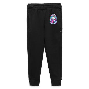 Colourful Christmas magic with snowman - Kids’/Teens' Premium Sweatpants - black - Front - AI Model Kid Male (0cm)