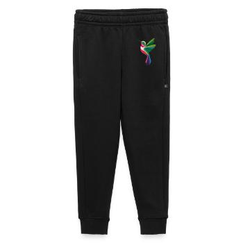 Colibri coloré dans un style moderne en papier découpé - Pantalon de survêtement enfant/adolescent premium - noir - Devant - AI Model Kid Male (0cm)