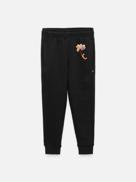 Fliegender Fuchs mit bunten Ballons - Kinder/Teenager Premium Sweathose - Schwarz