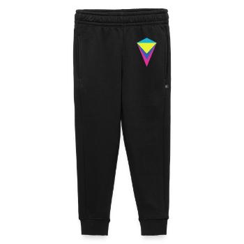 Multi-layered neon diamond - Kids’/Teens' Premium Sweatpants - black - Front - AI Model Kid Male (0cm)