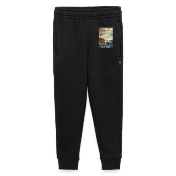 Entdecken Sie den Saratoga Lake im Bundesstaat New York - Kinder/Teenager Premium Sweathose - Schwarz - Vorne - AI Model Kid Male (0cm)