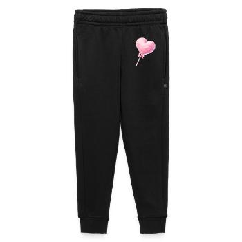 Pink Cotton Candy Heart Illustration - Kids’/Teens' Premium Sweatpants - black - Front - AI Model Kid Male (0cm)