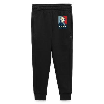 Immanuel Kant Retro Philosopher Portrait - Kids’/Teens' Premium Sweatpants - black - Front - AI Model Kid Male (0cm)