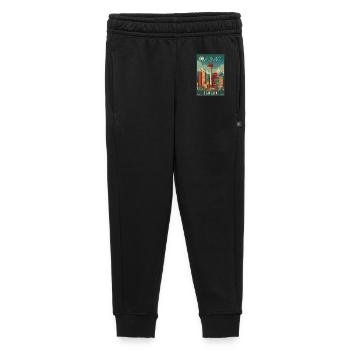 Experience Scenic Urban Scene of Calgary in Canada - Kids’/Teens' Premium Sweatpants - black - Front - AI Model Kid Male (0cm)