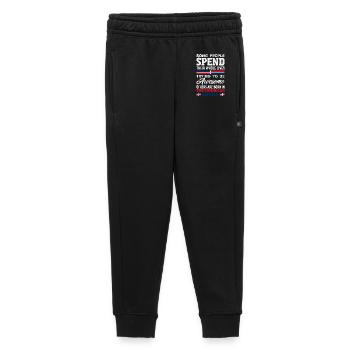 Dominican Republic Flag Dom Rep Pride - Kids’/Teens' Premium Sweatpants - black - Front - AI Model Kid Male (0cm)