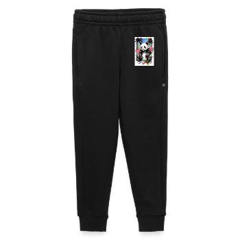panda - Pantalon de survêtement enfant/adolescent premium - noir - Devant - AI Model Kid Male (0cm)