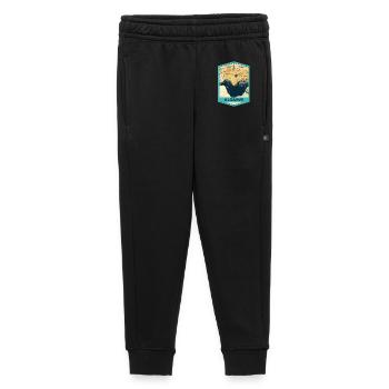 Illustration of Les Arcs Marinha Beach - Algarve - Kids’/Teens' Premium Sweatpants - black - Front - AI Model Kid Male (0cm)