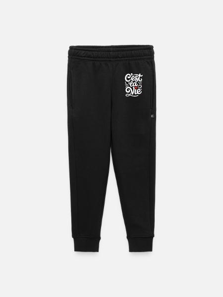 C'est La Vie France disant - Pantalon de survêtement enfant/adolescent premium - noir