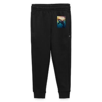 Orca Underwater Hope Verse - Kids’/Teens' Premium Sweatpants - black - Front - AI Model Kid Male (0cm)