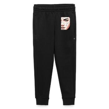 Abstract Face Portrait Cracked Surreal Desert - Kids’/Teens' Premium Sweatpants - black - Front - AI Model Kid Male (0cm)