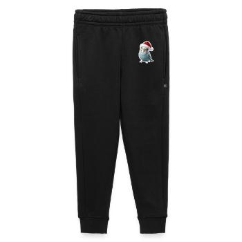 Perruche bleue chantant des chants de Noël - Pantalon de survêtement enfant/adolescent premium - noir - Devant - AI Model Kid Male (0cm)