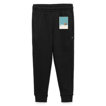 Snowbound Ski Lift Duo - Kids’/Teens' Premium Sweatpants - black - Front - AI Model Kid Male (0cm)