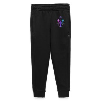 Cancer Zodiac Sign – Retro Neon Style – Astrology - Kids’/Teens' Premium Sweatpants - black - Front - AI Model Kid Male (0cm)