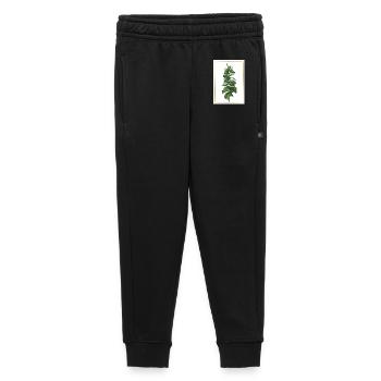 Plante verte dans un cadre doré - Pantalon de survêtement enfant/adolescent premium - noir - Devant - AI Model Kid Male (0cm)